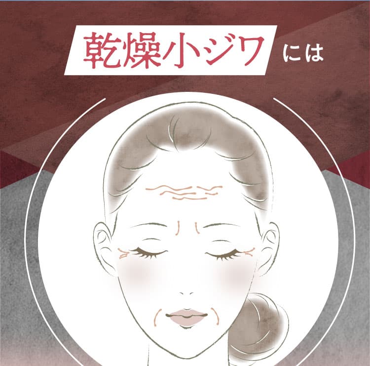 乾燥小ジワには